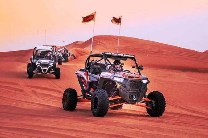 1-Hour Dune Buggy Self Drive with Camel Ride and Sand Boarding in Red Dunes - Key Highlights at a Glance
