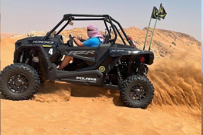 1 Hour Private Self Drive Dune Buggy and Sand boarding in Dubai - Polaris RZR buggy ride: your 1-hour engine-and-sand workout