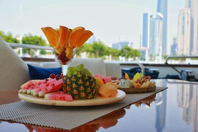 2 hours Dubai private luxury yacht 55ft tour - The Landmark Route: Burj Al Arab, Atlantis, and Dubai Marina Skyline