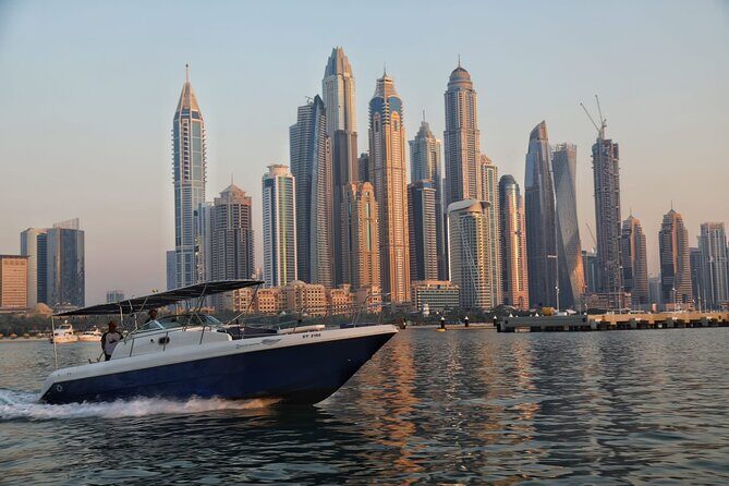 2Hours and 30Minute Private Boat Tour in Dubai - Palm Jumeirah from the water: the “palm shape” effect is real