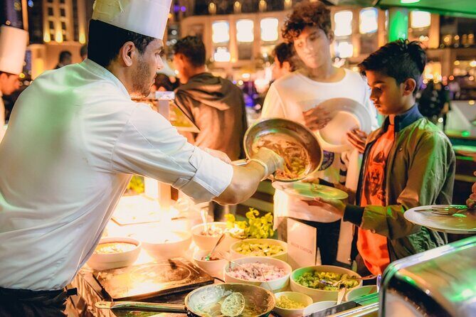 3-Hour Lotus Mega Yacht Dinner Cruise Dubai with Transfers - From Dubai Marina to Bluewaters Island: the skyline “warm up” stop
