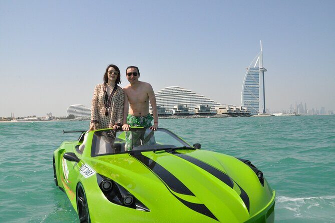30 minutes Private Jet Car Experience with Burj Al Arab View - The practical details: water provided, photos not included, shower available