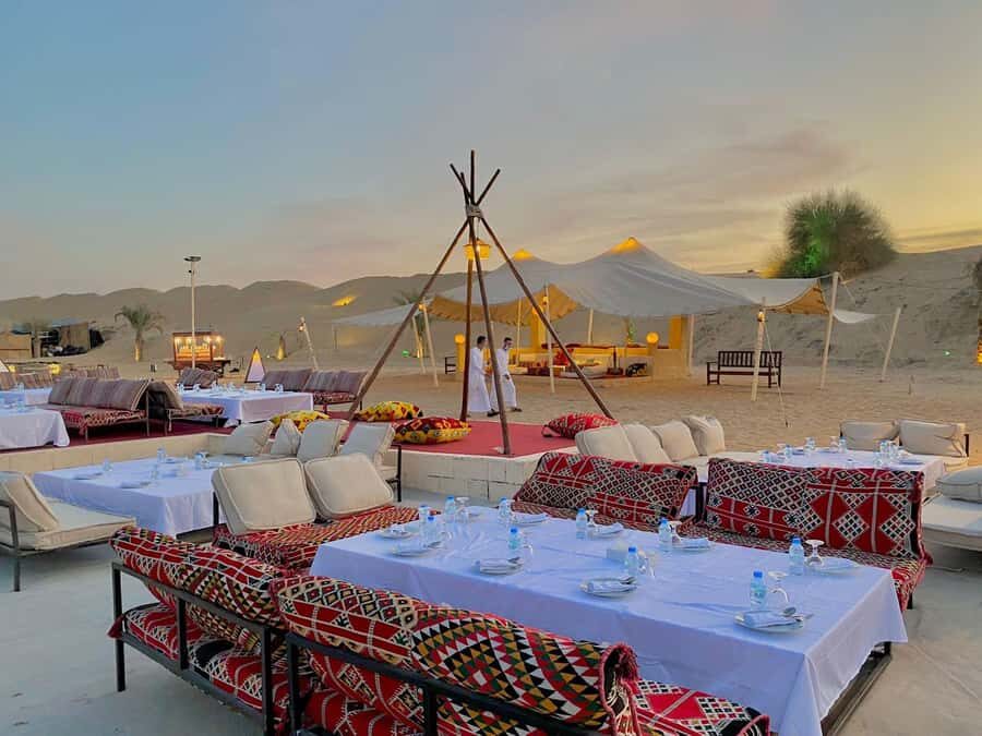 3000cc Dune Buggy Ride & Luxury BBQ Dinner at Heritage Camp - Camel ride and the base-camp VIP lounge before the big dinner
