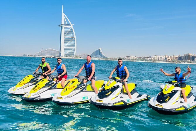 30Min Dubai Jet Ski Tour of Burj Al Arab with Free Ice Cream - First splash: what a 30-minute Burj Al Arab jet ski feels like