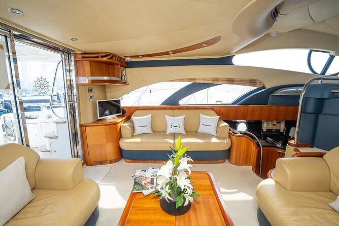 3hr Yacht- Palm Jumeirah with FREE Snacks and 30 Min Seabob - Watersports Extras: Safety Gear, Fishing Equipment, and Water Toys