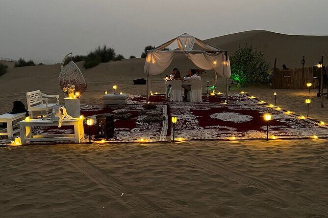 5 hours Private Desert Safari Setup in Dubai - Arabian dinner and Tanoura dance: When the stars actually matter
