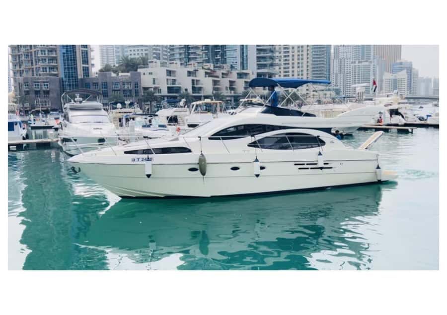 50 feet Private Luxury Yacht Tour In Dubai Marina - Cruise the Dubai skyline from Dubai Marina Walk