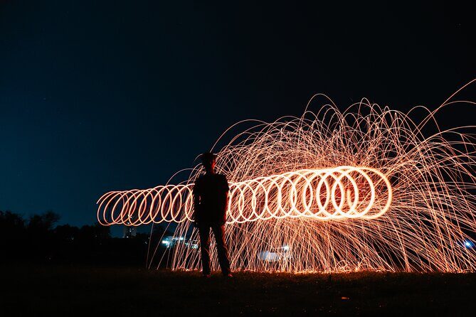 57 Night Desert Safari - Camp shows: falcon energy, fire performance, and Arabian entertainment