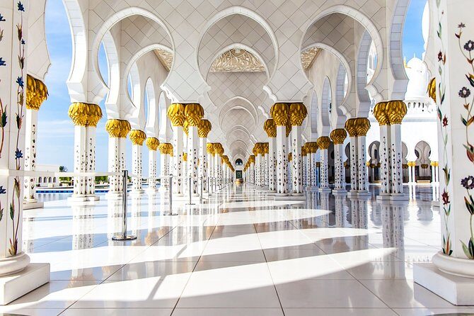 8 Hrs. Full Day Vehicle within Dubai/Abu Dhabi - Abu Dhabi full day route: mosque, Corniche views, dates market, and more