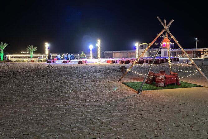 Abu Dhabi: 4-Hour Morning Safari with Camel Ride & Sand boarding - Camp side time: camel rides, sandboarding, and drinks