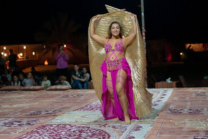 Abu Dhabi: 7-Hours Desert Safari with BBQ, Camel Ride & Sandboarding - Live Shows: Belly Dancing, Tanoura, Fire Dance, and the Ramadan Twist