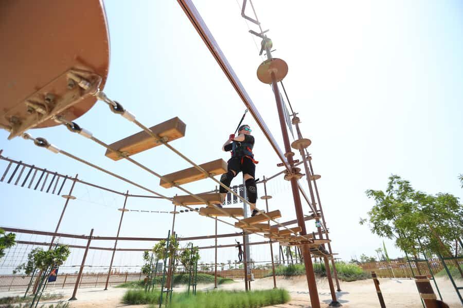 Abu Dhabi: Circuit X Adventure Park - Entering the ropes course: what to do before you step up