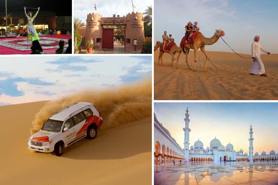 Abu Dhabi: City Tour and Desert Safari Package - Heritage Village, dates market, and how the tour adds culture without a museum detour