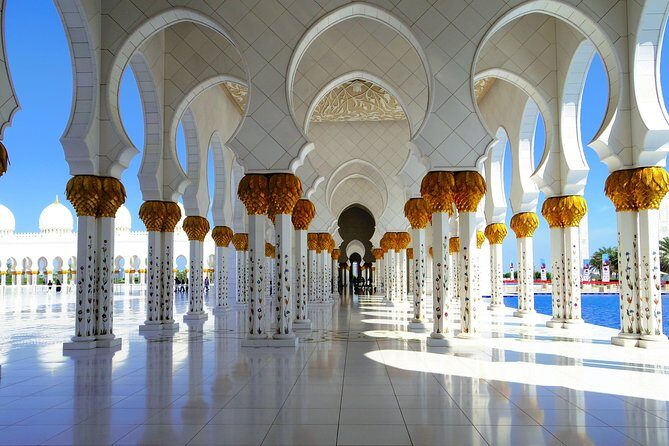 Abu Dhabi City Tour Drive Through Yas Island - Sheikh Zayed Grand Mosque: the standout cultural stop