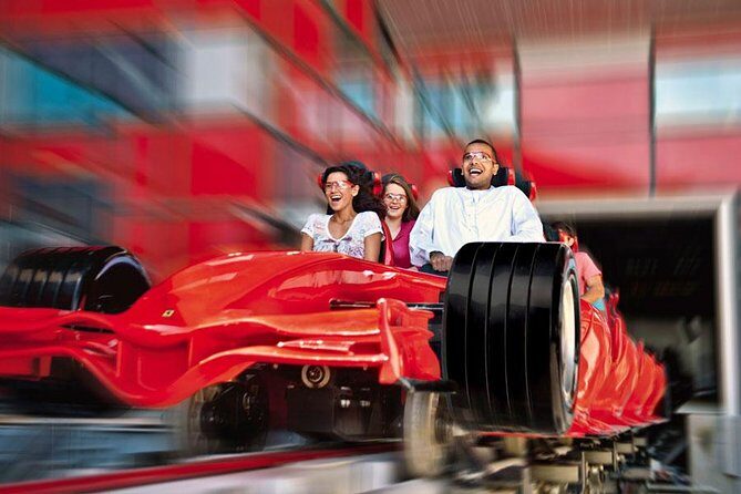Abu Dhabi City Tour with Grand Mosque and Ferrari World from Dubai - Ferrari World on Yas Island: rides, speed, and that Formula 1 feeling