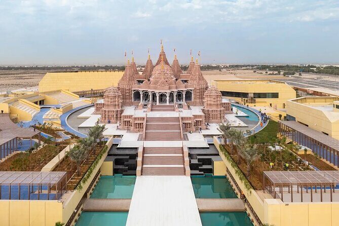 Abu Dhabi City Tour with Grand Mosque, BAPS Temple - Heritage Village and the Corniche: culture plus open-air breathing room