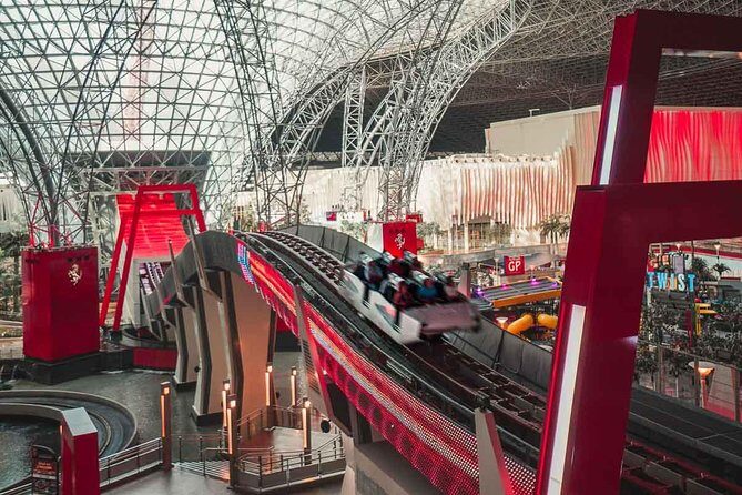 Abu Dhabi Guided City Tour With Ferrari World Tickets From Dubai - Yas Island drive to Ferrari World: how to plan your theme-park mindset