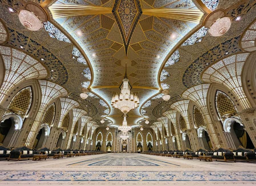 Abu Dhabi: Inside Qasr Al Watan Walking Tour - Inside the Great Hall: Dome, Mosaics, and Gold Accents