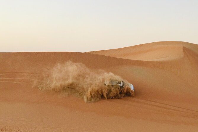 Abu Dhabi Morning Desert Safari,Dune Bashing,Sandboarding,Camel Riding&Quad Bike - Getting Picked Up and Out to the Dunes