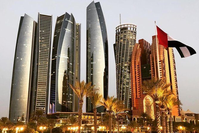Abu Dhabi Sightseeing Tour from Dubai - Etihad Towers, Emirates Palace, and Saadiyat Island: skyline snapshots done right