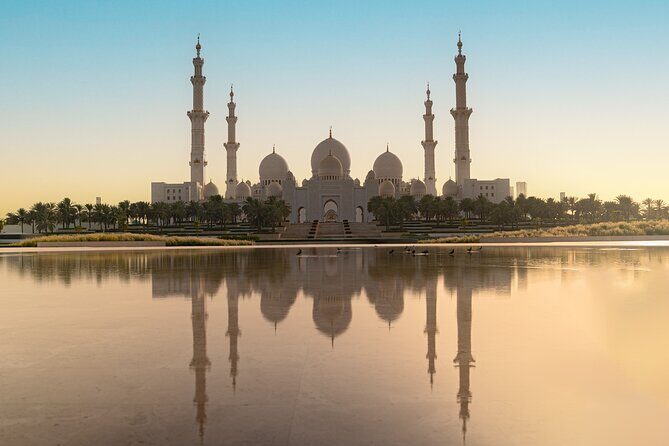 Abu Dhabi Sightseeing Tour: Sheikh Zayed Mosque, Heritage Village & Dates Market - Drive-by palace viewing: what you see from the road matters