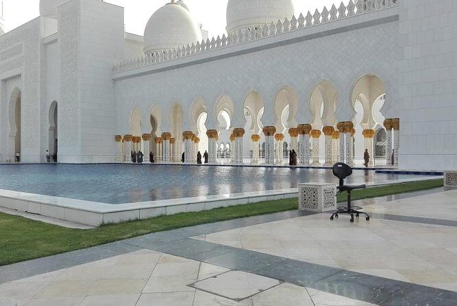 Abu Dhabi Sightseeing with Sheikh Zayed Grand Mosque & Louvre Abu Dhabi Private - Ferrari World Yas Island: The Entrance Photo Stop (No Park Tickets)