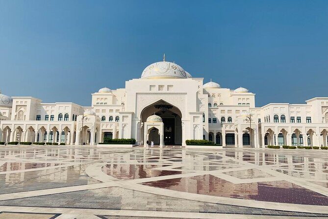 Abu Dhabi Tour Grand Mosque Emirates Palace Heritage Village - Ferrari World Yas Island: Outside Photo Only (No Rides)
