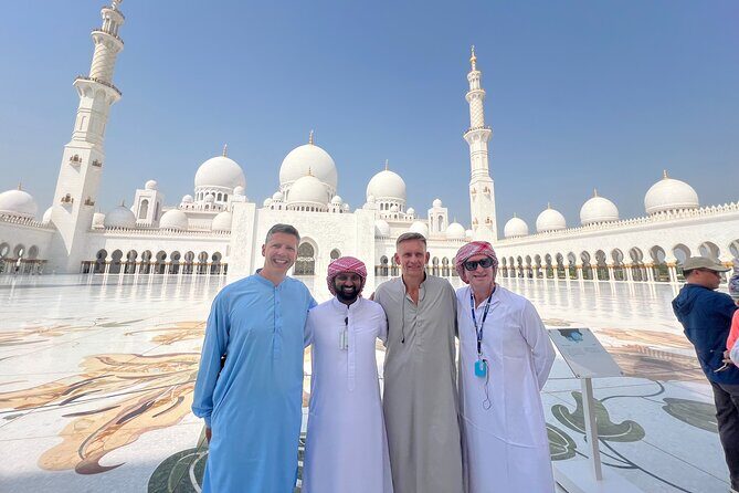 Abu Dhabi Tour Grand Mosque Heritage Village Emirates Palace - Sheikh Zayed Grand Mosque: Peace-Color Marble and a Handmade Carpet Moment