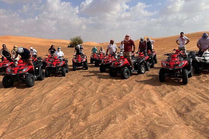 All in one Dubai Desert Safari ATV or Buggy Camelride BBQ Dinner - Entertainment and Sheesha: plan your energy for the evening