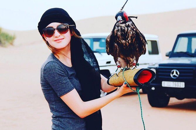 Arabian Desert Safari with BBQ Dinner Camel Ride, Sand Boarding - The sunset and moonlight photo moment at Jannat Desert Safari Camp