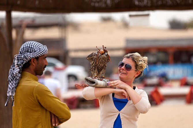 Arabian Dune Desert Safari Dubai - Al Aveer dunes and the Masayaf Desert Camp setup