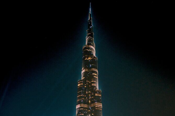 At the top Burj Khalifa Dubai Admission ticket - Up at 456 Meters: Outdoor Deck Views and Telescopes That Help You Read the City
