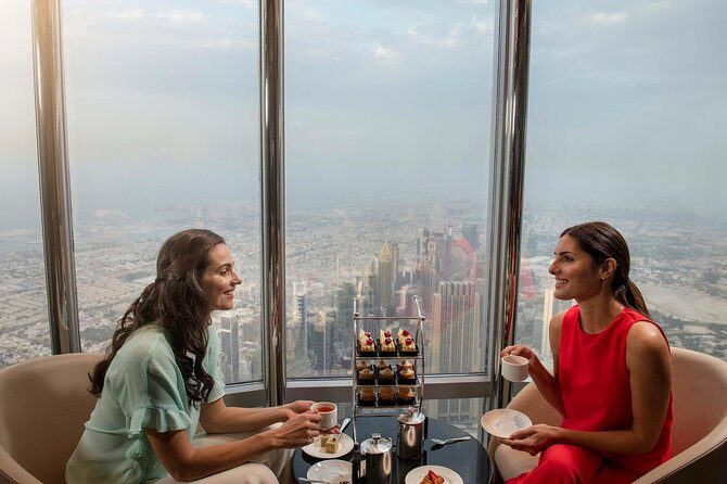 Atmosphere Burj Khalifa High Tea Experience with Private Transfer - Key highlights