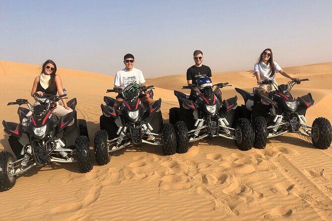 ATV Quad Bike Desert Adventure Tour In Dubai - Desert camp time: camel ride, henna, shisha, costume photos, and shows