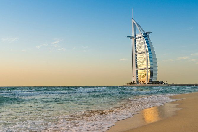 Book the Best Dubai Layover Tour with us Today - Jumeirah Public Beach and the Burj Al Arab view
