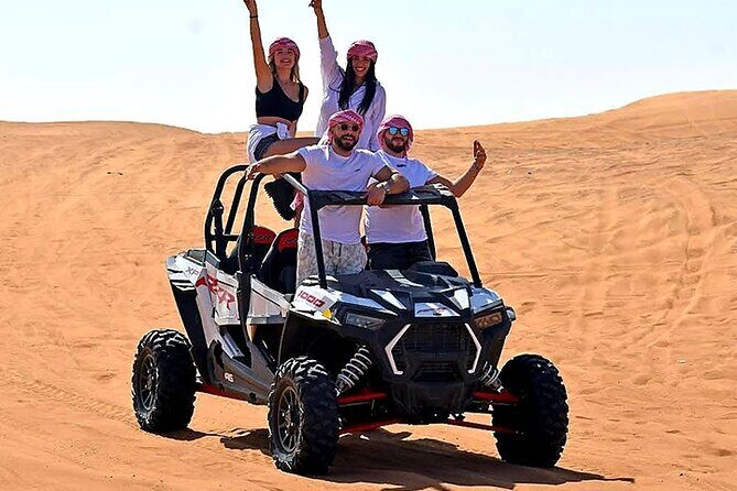 Buggy Ride Dubai & Dubai Desert Safari & Camel Ride with pickup - The desert camp in the second act: BBQ dinner and live shows