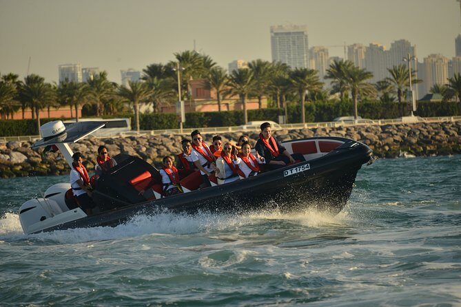 Burj Al Arab 100 Minute Boat Tour - JBR Beach and the High-Rise Backdrop at Jumeirah Beach Residence