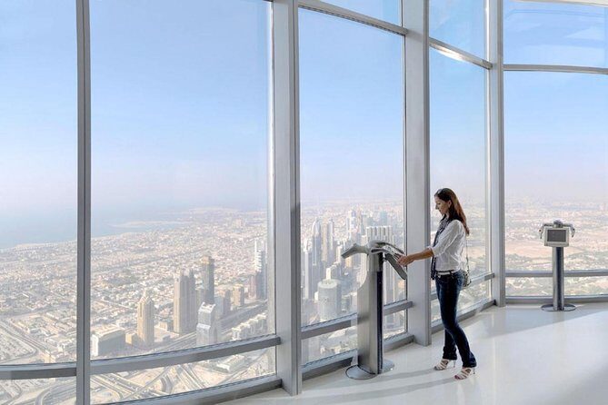 Burj Khalifa and Musical Fountains - Starting at Dubai Mall: aquarium pass-by and Souk Al Bahar time