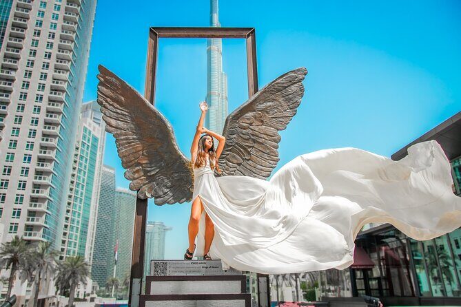 Burj Khalifa Flying Dress Instagram Videography Shoot - Key highlights at a glance