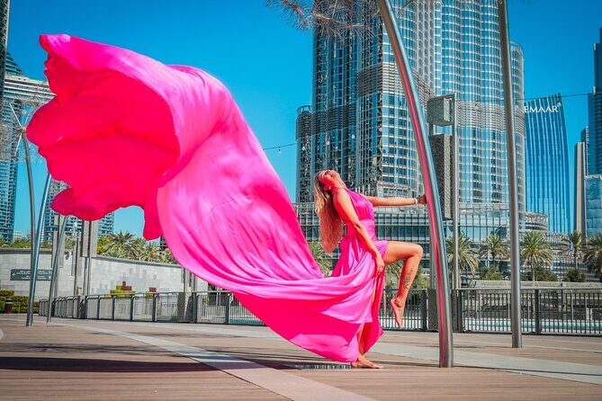 Burj Khalifa Flying Dress Instagram Videography Shoot - Video and photo delivery: what you’ll receive after the shoot
