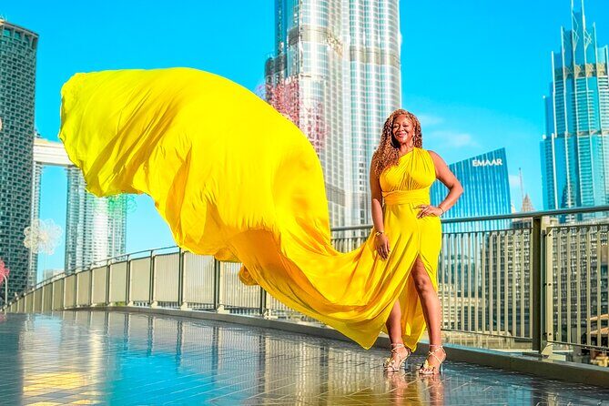 Burj Khalifa Flying Dress Instagram Videography Shoot - Pricing and value: $237.27 for up to 2 people