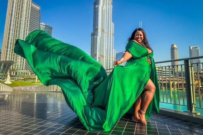 Burj Khalifa Flying Dress Instagram Videography Shoot - Logistics that matter on the day