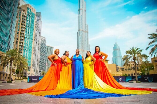 Burj Khalifa Flying Dress Instagram Videography Shoot - The flying dress: why it works on camera