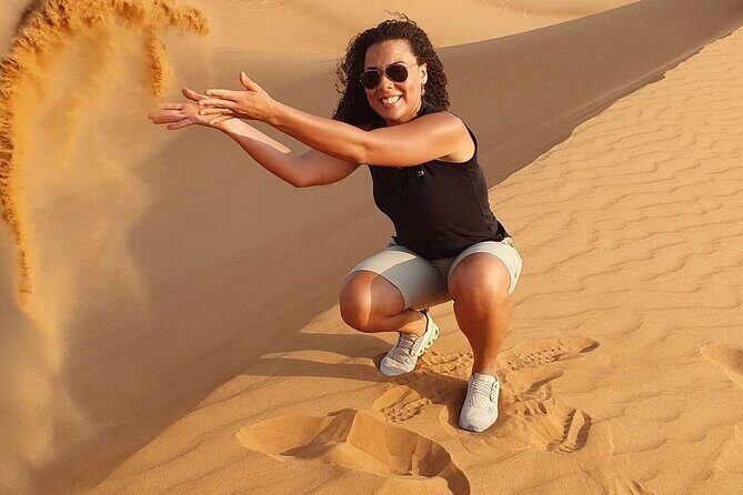 Camel Trekking in Dubai Desert with BBQ and Live Shows - Arabian Attire Photos and a Falcon Moment