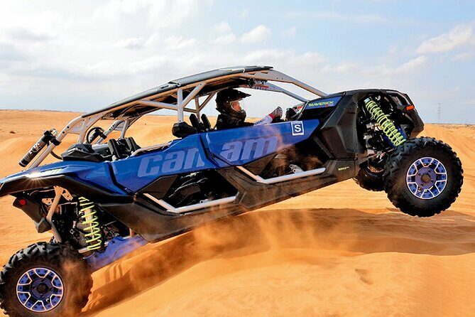 CAN AM 04 Seater Self Drive with Camel Riding and Sand Skiing - Getting there: pickup, mobile ticket, and max 16 people