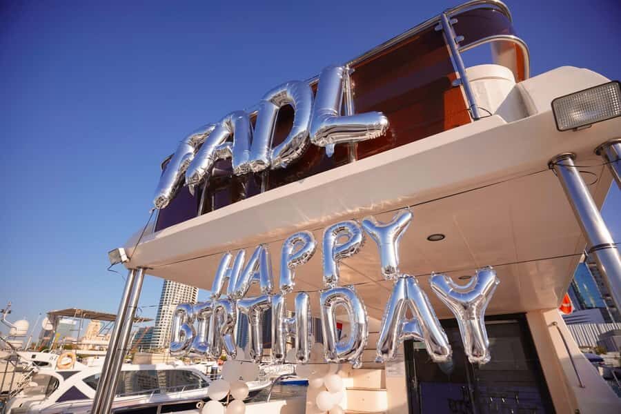 Celebrate Your Birthday in Style on luxury Yacht in Dubai - How the Birthday Theme Decorations and Cake Change the Mood