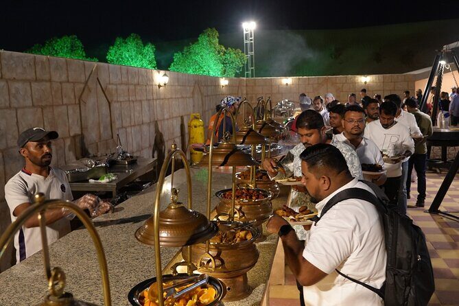 Deluxe Premium Dubai Desert Safari with Camel Ride, and Live Show - BBQ dinner with premium seats and live show energy