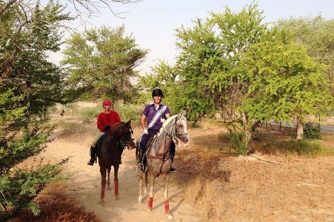 Desert Horse Riding- 1 Hour - The 1-hour ride: sand dunes, ghaf trees, and a calm pace