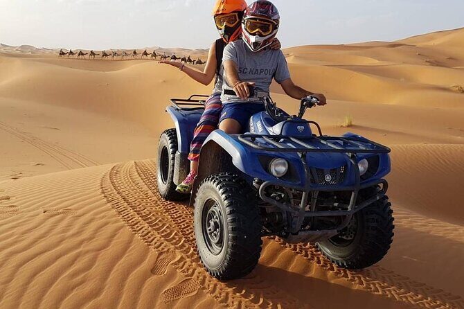 Desert Quad Bike Adventure Dubai with Free Pickup from Hotel - Getting there: free hotel pickup from Dubai and Sharjah in AC comfort