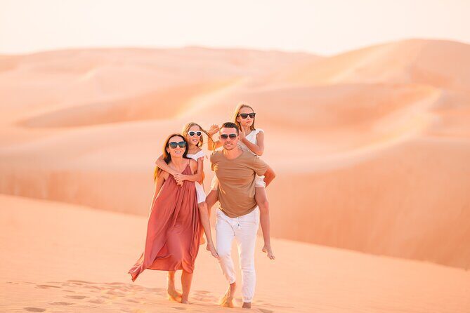 Desert Safari BBQ dinner, Camel ride & sandboarding from Dubai - Henna, Arabic clothing photos, and the Tanoura + fire show night